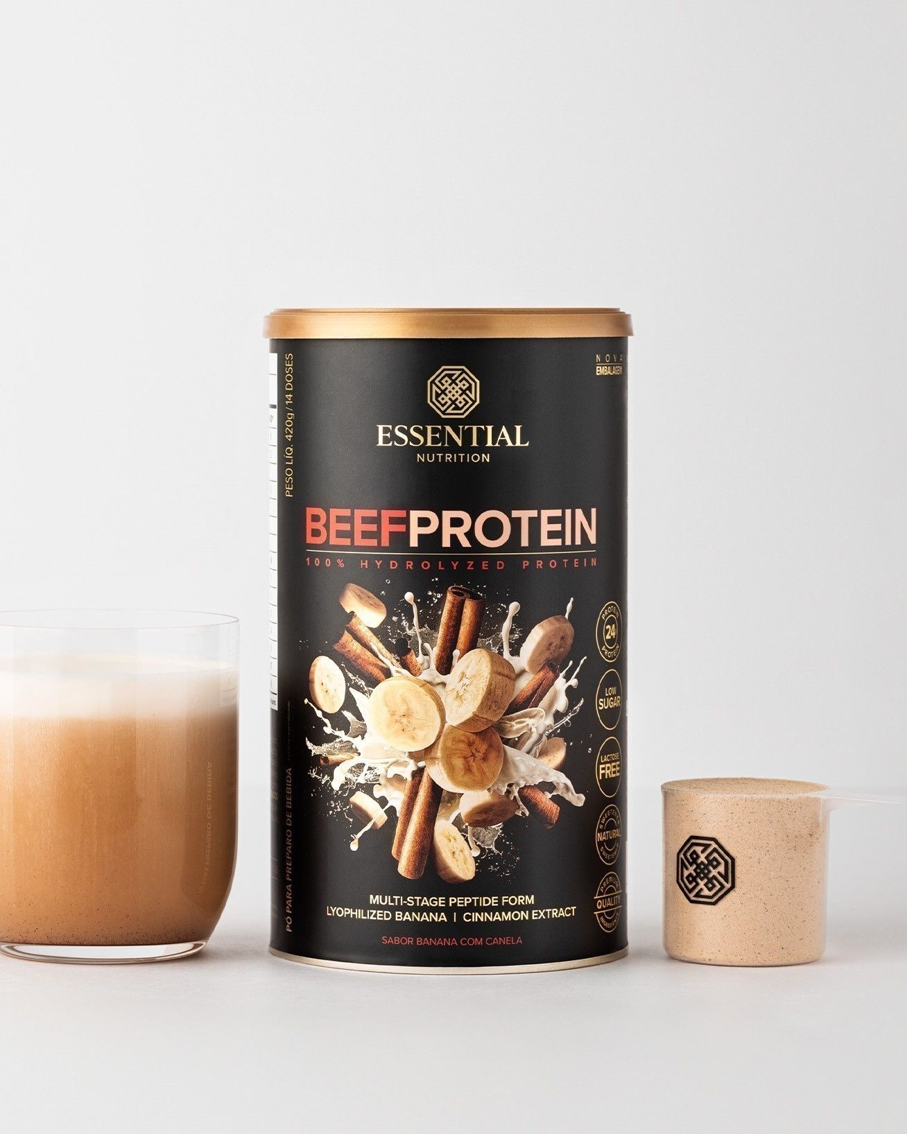 Beef Protein Banana com Canela Lata | 14 doses