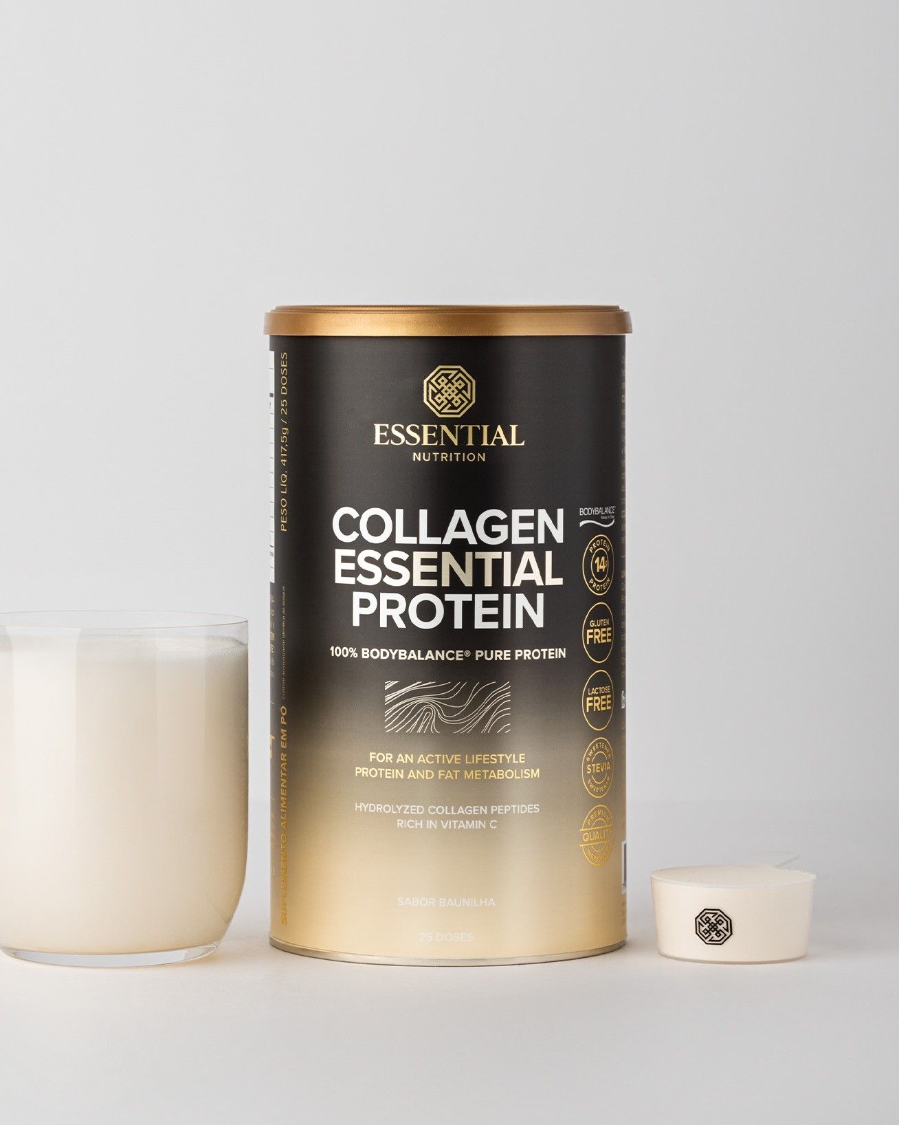 Collagen Essential Protein Baunilha Lata 417,5g | 25 doses