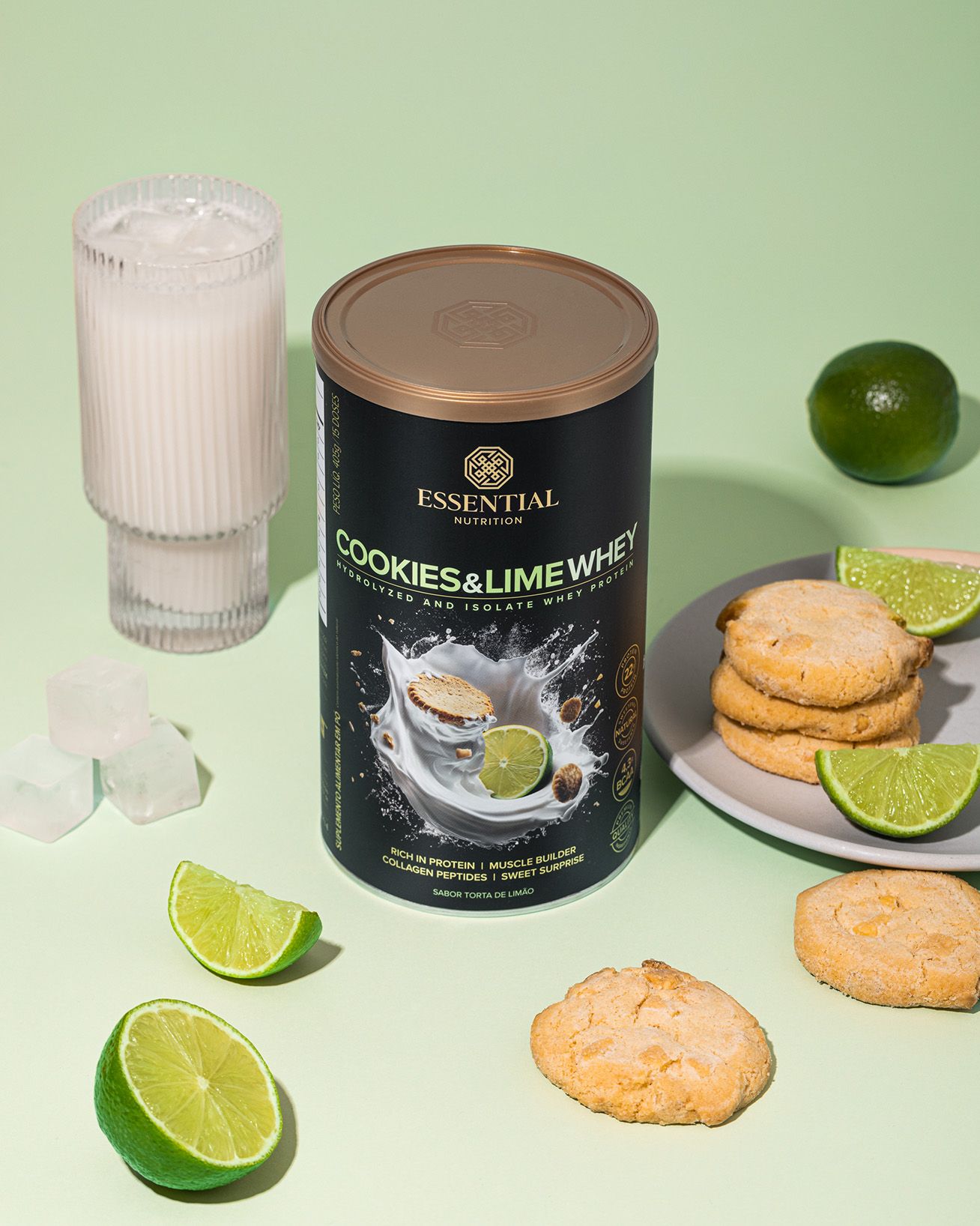 Cookies & Lime Whey Lata 405g | 15 doses