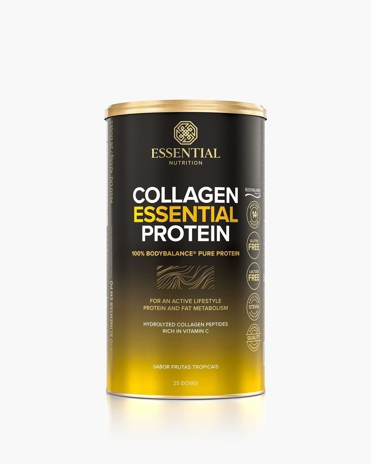 Collagen Essential Protein Frutas Tropicais Lata 427,5g | 25 doses