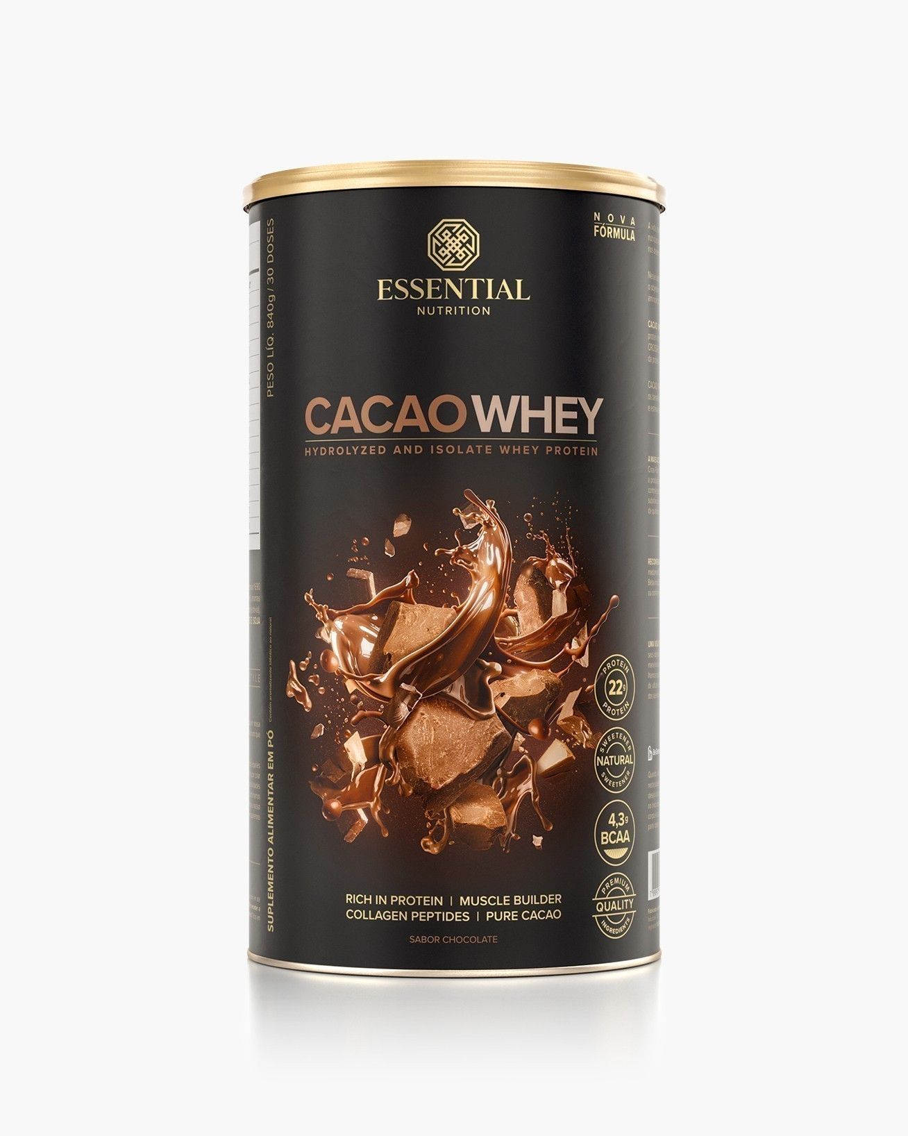 Cacao Whey Lata | Lata 30 doses 840g