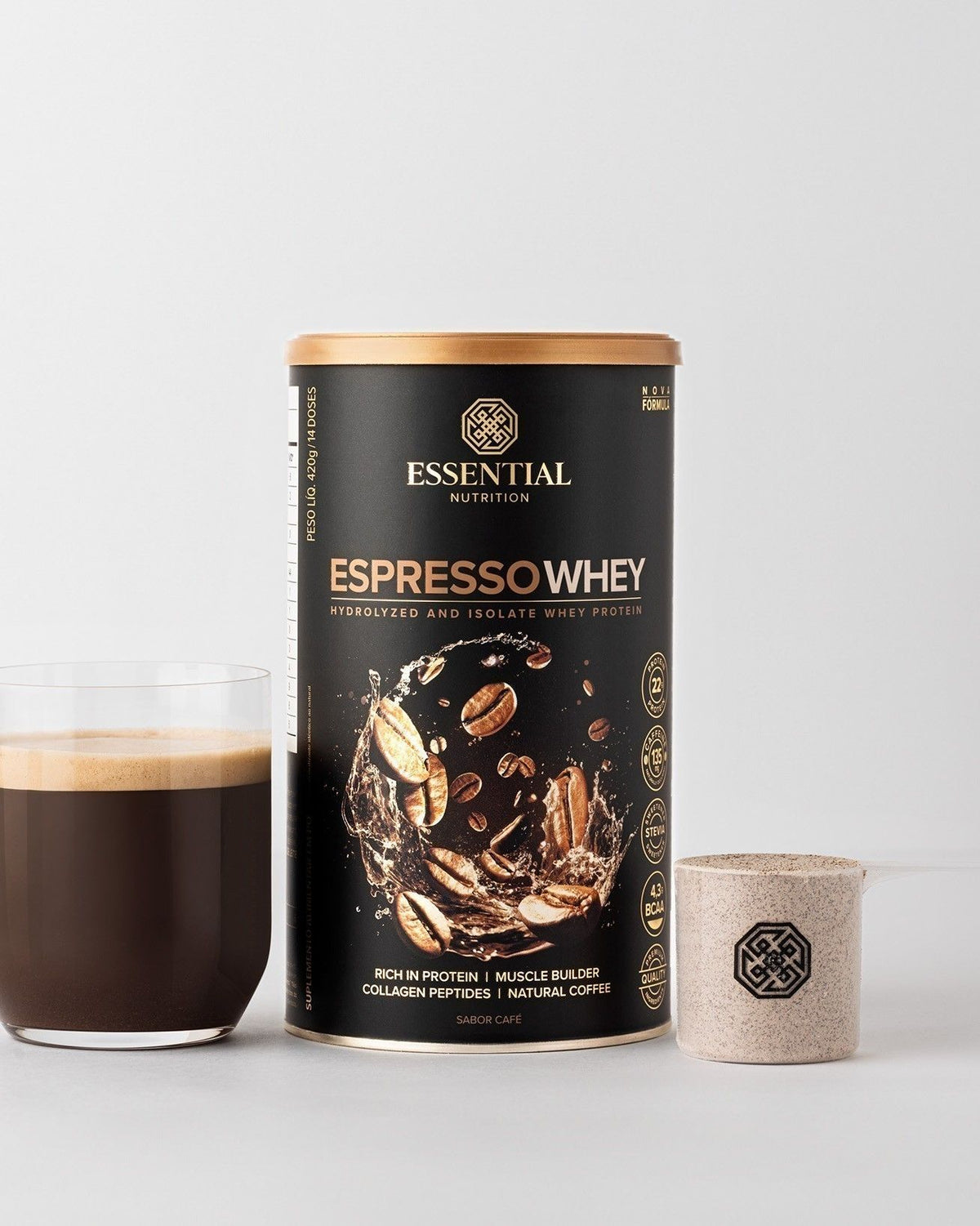 Espresso Whey Lata | 14 doses